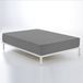 Alexandra House Living Verstelbaar onderlaken Titanium 150 x 190/200 cm