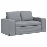 vidaXL Bank Lichtgrijs Stof 162 x 80 x 82 cm