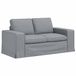 vidaXL Sofa lichtgrijs stof 162 x 80 x 82 cm