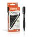 Kores K6: Zwarte balpen, 0,7 mm Fine Point Biro met veegvaste inkt voor vloeibaar schrijven, softgrip, school- en kantoorbenodigdheden, 12 stuks