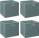 5five Opbergmand/kastmandje - 6x - IJsblauw - 31 x 31 x 31 cm - 29 liter