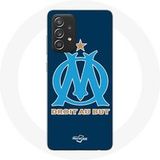 Maniacase Samsung Galaxy A33 5G Hoesje Olympique de Marseille OM blauw logo
