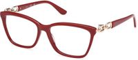 Guess GU50181 Shiny dark red 54/15/135 Vrouwen Brilmonturen