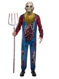 Smiffys Fever Gothic Dream Costume, Black Hillbilly Zombie Costume for Men