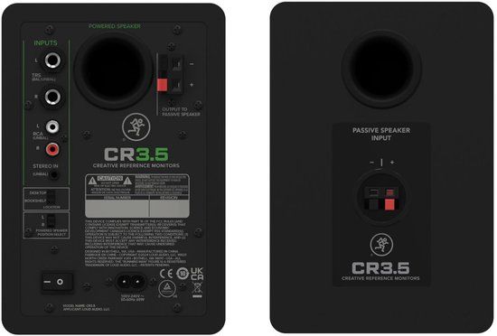Mackie CR3.5BT - Actieve studiomonitoren - Zwart (per paar)
