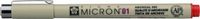Sakura Pigma Micron 0.25 mm Archival Ink Pen Rood