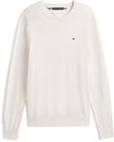 Tommy Hilfiger Heren Gebreide Trui Katoen Ronde Hals Lange Mouw Regular Fit Colorblock Casual Herfst/Winter XXL Ivory Petal