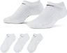 Nike Everyday Cushion No-Show Sokken (3-pack) Wit Unisex Maat 34-38 Katoen