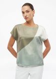 s.Oliver T-Shirt Vrouwen Maat 44 Licht turquoise