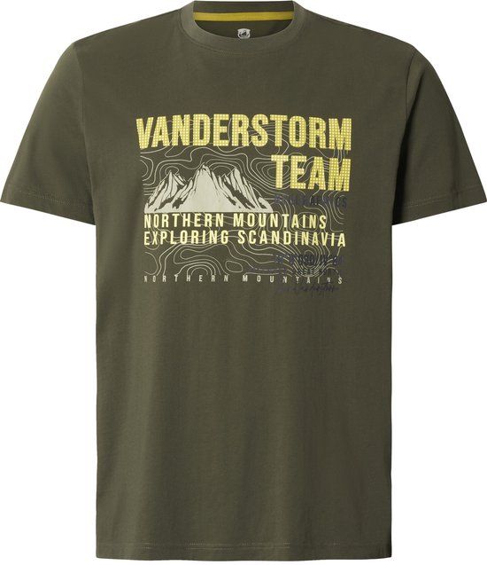 Jan Vanderstorm heren T-shirt - 52/54 - Olijfgroen