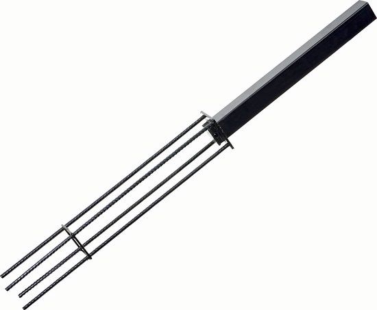 MCW Grondkoker voor Sarthe WPC palen - Zwart - Metaal - 7.50 cm - MCW