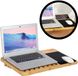 Merkloos / Sans marque Amanja BV Laptop standaard Bamboe - Laptopstandaard - Laptop verhoger - Laptoptafel Schoot - Schoottafel - Bedtafel - Knietafel