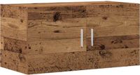 vidaXL Wandkast 80x39x40 cm bewerkt hout oud houtkleurig