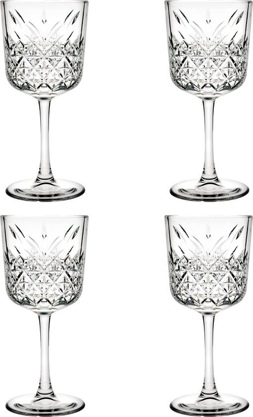 Pasabahce Timeless Wijnglas - 33 cl - 4 stuks - Transparant