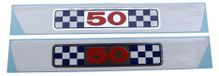 Suzuki Set de autocollants pour panneaux latéraux, adapté pour K50 II jusqu'à 1974 / K50 L 1974