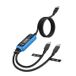 RELIFE Câble de test XA7 2-en-1 avec recharge rapide USB-C et écran numérique - Noir
