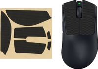 kwmobile gaming muis grip tape geschikt voor Razer DeathAdder V3 Pro muis - Antislip muistape grip - Muis grip tape in zwart