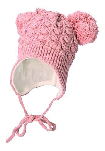 Sterntaler Meisjesmuts met pompon - Roze - Maat 43