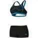 Arena Dames zwempak 2-delig Graphic Pro zwart/turquoise