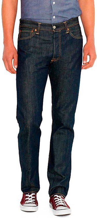 Levi's 501 regular fit jeans heren Dark denim