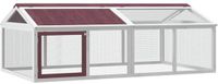 vidaXL Dierenren 200x112,5x74 cm massief grenenhout mokkakleurig