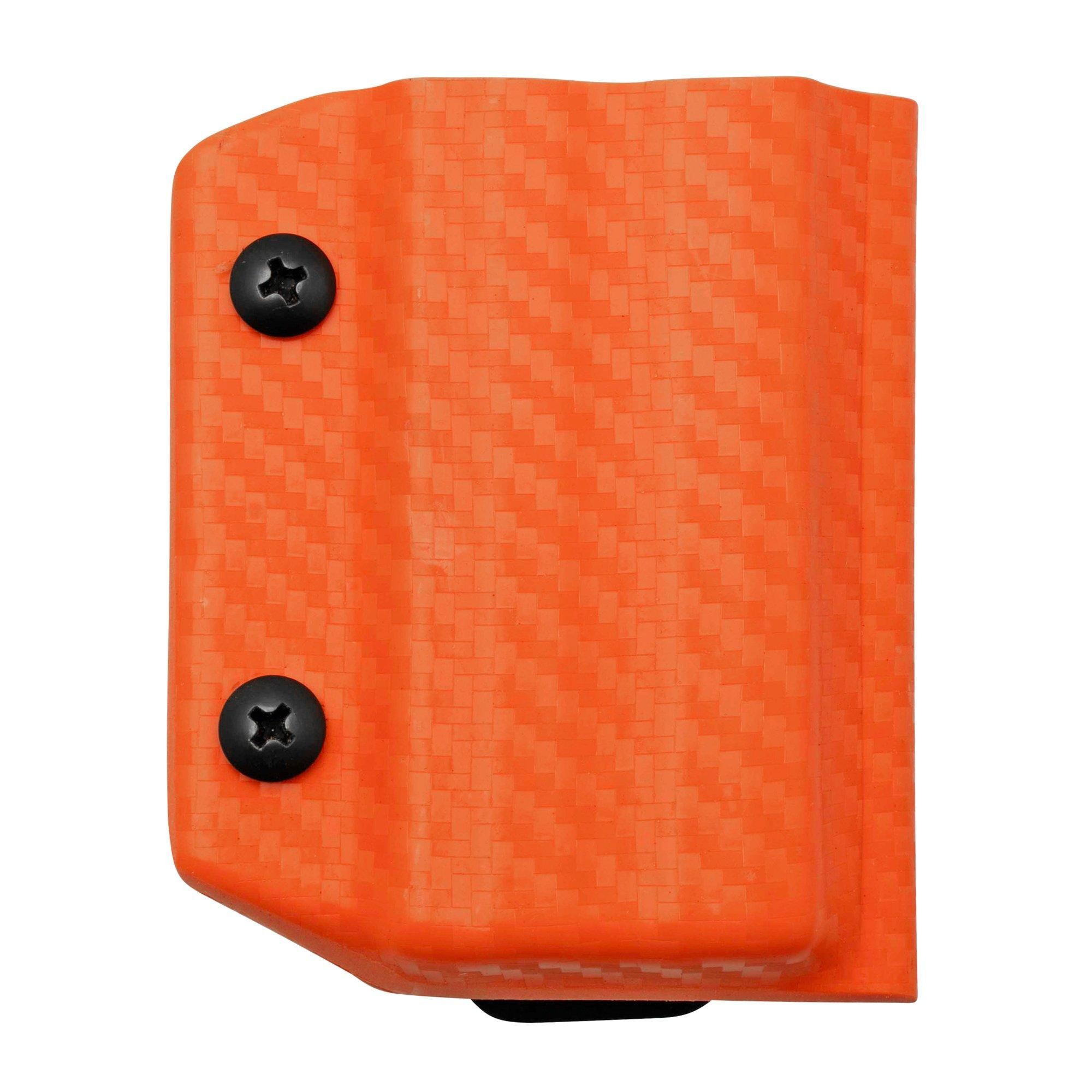 Clip & Carry Clip And Carry Kydex Sheath SOG Powerlock, Carbon Fiber Orange SPWRLK-CF-ORNG