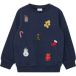 s.Oliver Sweatshirt de noël avec broderie - intérieur gratté enfant