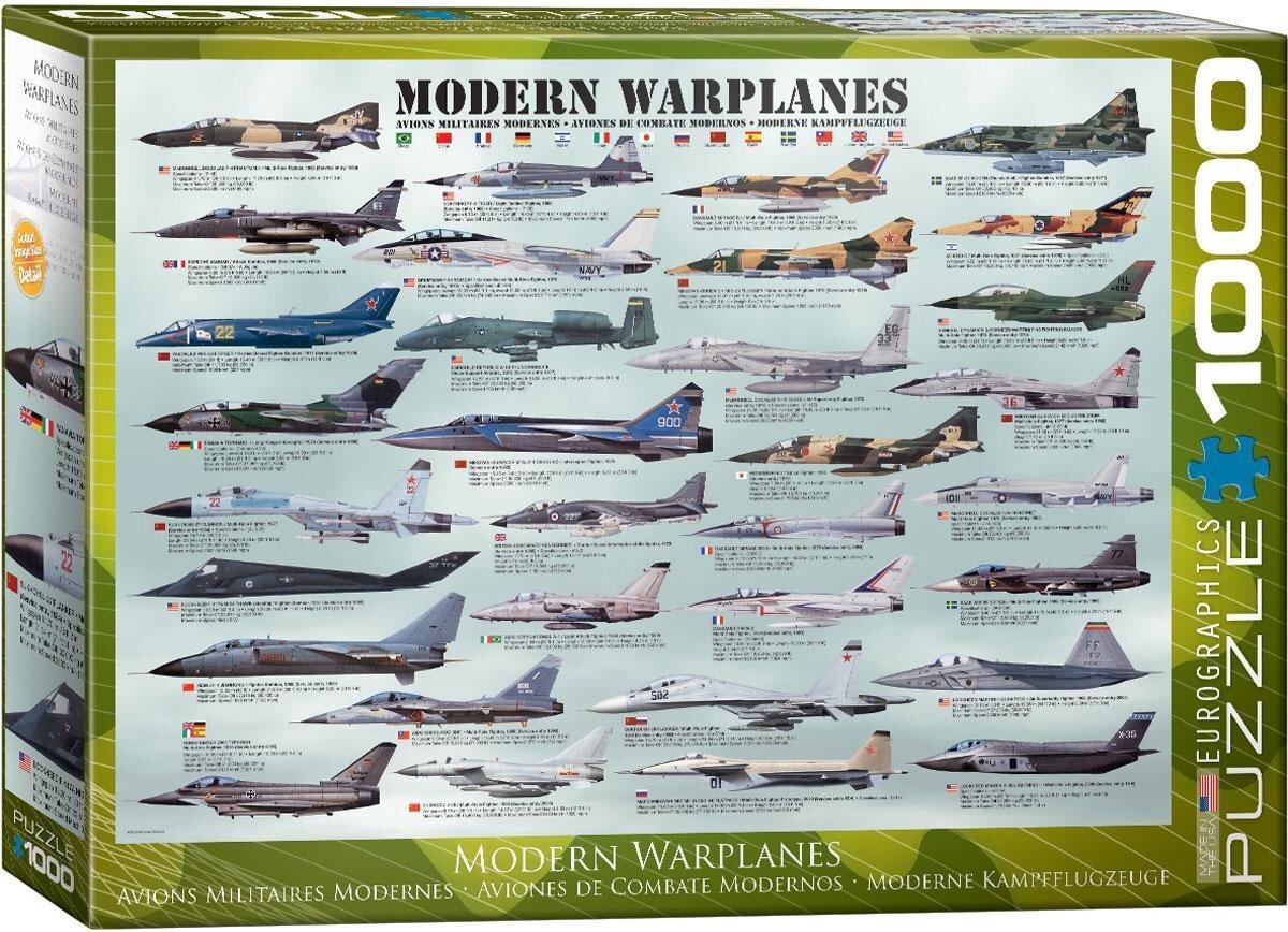 Eurographics puzzel Modern Warplanes - 1000 stukjes