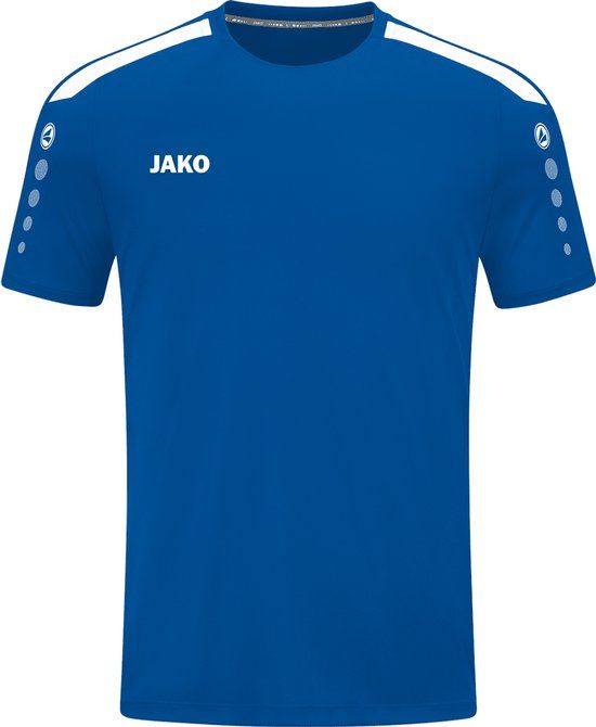 JAKO Shirt Power - Korte Mouw - Kind - Royal - Maat 164