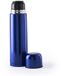 Beker - 500 ml - blauw - RVS - schroefdop als beker - 25 cm - isoleerfles
