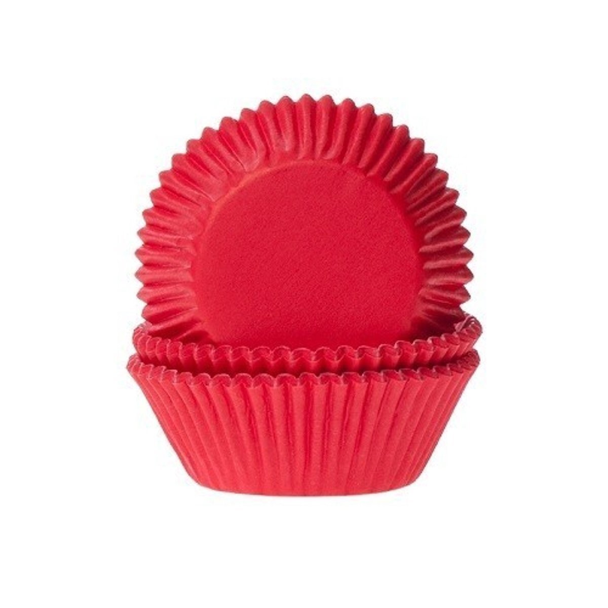House of Marie Cupcake Cups Dieprood 50x33mm. 500st