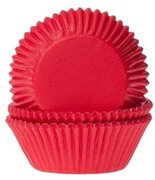 House of Marie Cupcake Cups Dieprood 50x33mm. 500st