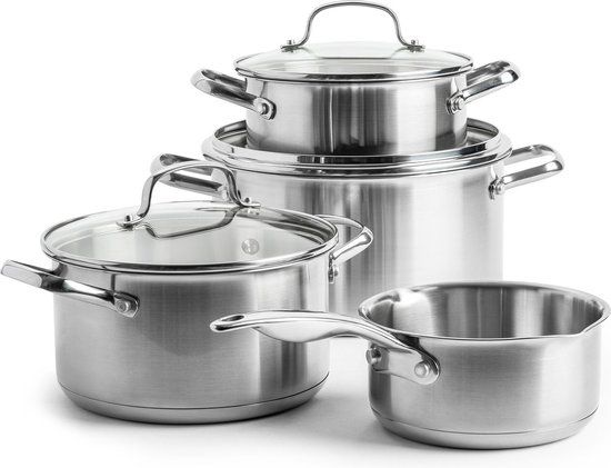 Dagelijkse Kost Kookpannenset 4-delig - RVS - Inductie - PFAS-vrij