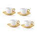 Guzzini - EVERYDAY Set van 4 koffiekopjes met schotel - Mosterd Geel