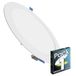 LED ATOMANT LED-plafondlamp, rond, plat, 18 W, warmwit 3000 K, 1600 lumen, inclusief drivers, standaard snit 200 mm, 225 mm