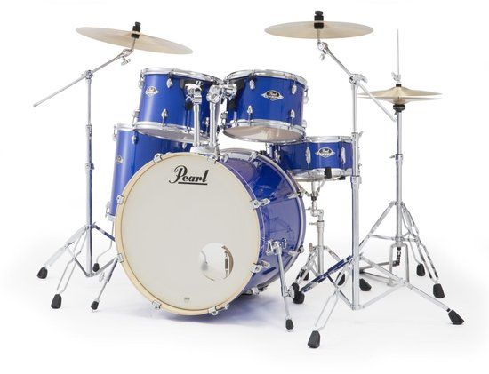 Pearl Export EXX725NBR/C863 Midnight Blue 5-delig drumstel met hardware en bekkenset (rock)