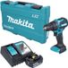 Makita DHP 490 RF1K accu-slagboormachine 18 V 65 Nm borstelloos + 1x accu 3,0 Ah + oplader + koffer