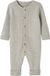 Vertbaudet Geribde babypyjama met lange mouwen