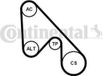 CONTITECH 5PK1145K1 Kit de courroies d'accessoires