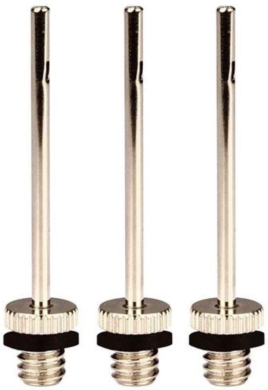 Avento Pompnaalden - 3 Stuks - Zilver/Zwart