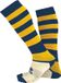 Errea Zone Sok 2003 Sokken - Blauw - Unisex - Hoog - Gestreept - Polyester - Machinewas - Vocht absorberend - One size