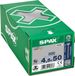 Spax T-star spaanplaatschroef vz pk 4.5x50mm T20