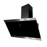 Respekta Afzuigkap kopvrij/Afzuigkap schuin 90 cm/Glazen kap met roestvrijstalen frame in zwart/Afvoer- en recirculatiefunctie / CH89090S / A++ / 39-59 dB