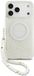 Guess Housse de téléphone - Convient pour iPhone 17 Pro et convient pour iPhone 18 Pro - Convient pour MagSafe - Imprimé floral - Blanc