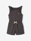 VERTBAUDET Leigrijs Two-Material Combishort for Girls