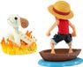 Banpresto / Bandai Bandai One Piece World Collectable Log Stories - Figuur - Monkey D. Luffy & Going Merry