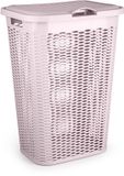 PLASTICFORTE Wasmand Ventilation - met deksel - roze - kunststof - 51 liter