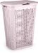PLASTICFORTE Wasmand Ventilation - met deksel - roze - kunststof - 51 liter