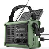 Unyqoos® Radio portable d'urgence avec énergie solaire et manivelle