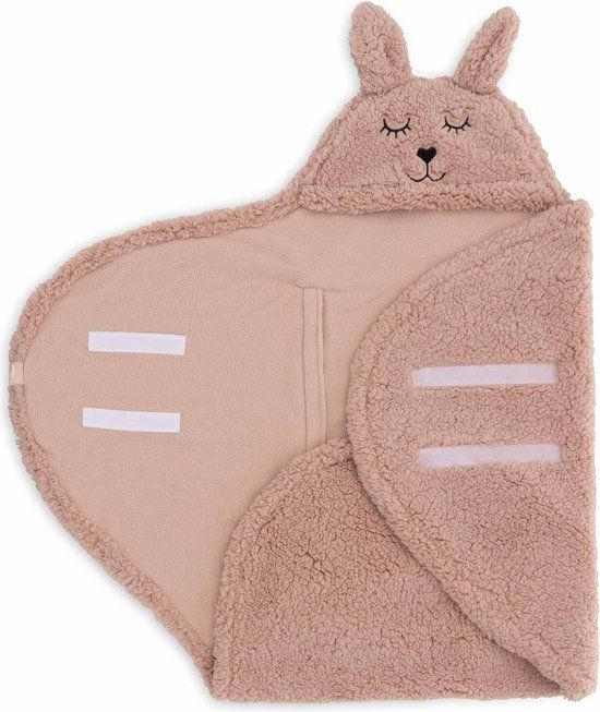 Jollein Baby Wikkeldeken Bunny Wild Rose 100x105cm